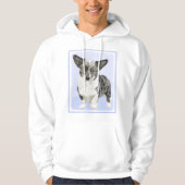 Cardigan Welsh Corgi Painting - Original Dog Art Hoodie (Voorkant)