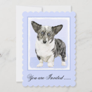 Cardigan Welsh Corgi Painting - Original Dog Art Kaart