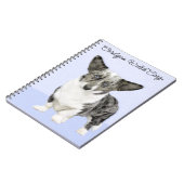 Cardigan Welsh Corgi Painting - Original Dog Art Notitieboek (Linkerzijde)