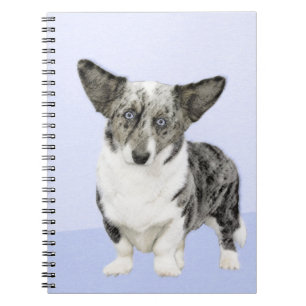 Cardigan Welsh Corgi Painting - Original Dog Art Notitieboek