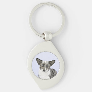 Cardigan Welsh Corgi Painting - Original Dog Art Sleutelhanger