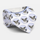 Cardigan Welsh Corgi Painting - Original Dog Art Stropdas (Opgerold)