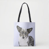 Cardigan Welsh Corgi Painting - Original Dog Art Tote Bag (Voorkant)