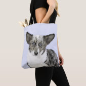 Cardigan Welsh Corgi Painting - Original Dog Art Tote Bag (Dichtbij)