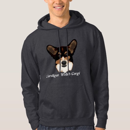 Cardigan Welsh Corgi Portrait Hoodie (Voorkant)