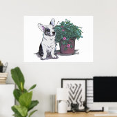 Cardigan Welsh Corgi Print ~ Blue Merle (Thuiskantoor)