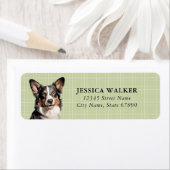 Cardigan Welsh Corgi Return Address Labels (Insitu)