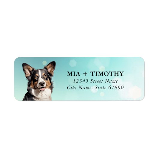Cardigan Welsh Corgi Return Address Labels (Voorkant)