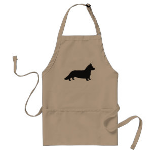 Cardigan Welsh Corgi Silhouet Standaard Schort