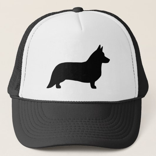 Cardigan Welsh Corgi Silhouette Trucker Pet (Voorkant)
