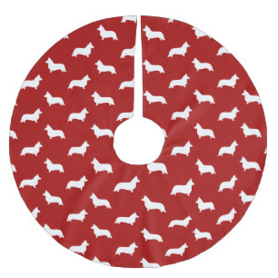 Cardigan Welsh Corgi Silhouetten Patroon Kerstboom Rok