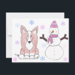 Cardigan Welsh Corgi & Snowman<br><div class="desc">Dit object heeft mijn Cardigan Welsh Corgi & Snowman-design. Geweldig winterontwerp dat geweldig is om te geven als geschenk of het voor jezelf te houden.</div>