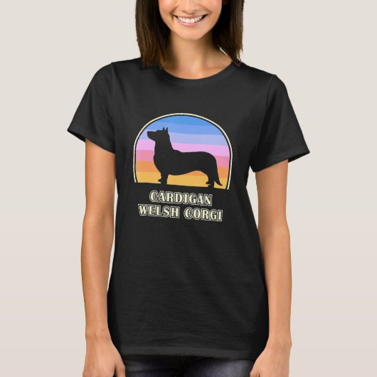 Cardigan Welsh Corgi  Sunset Dog T-shirt (Voorkant)