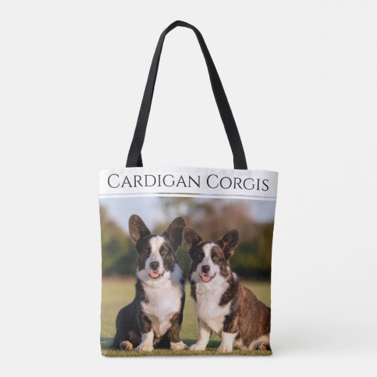 Cardigan Welsh Corgi Tote Bag (Achterkant)