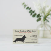 Cardigan Welsh Corgi Visitekaartje (Staand voorkant)