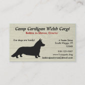 Cardigan Welsh Corgi Visitekaartje (Voorkant)