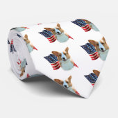 Cardigan Welsh Corgi vlag Stropdas (Opgerold)