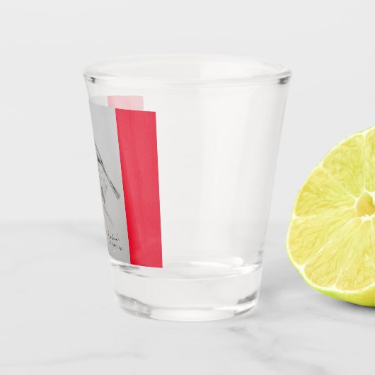 Cardinaal Bird Shot Glass Shot Glas (Rechts)