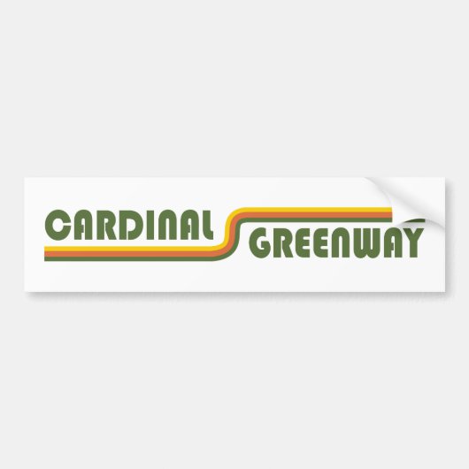 Cardinaal Greenway Indiana Bumpersticker (Voorkant)