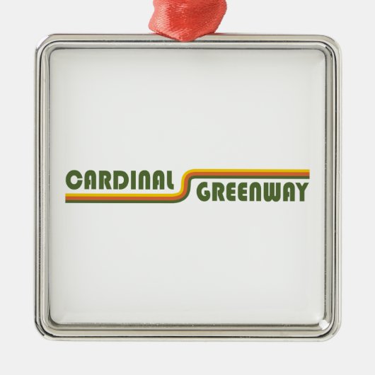 Cardinaal Greenway Indiana Metalen Ornament (Voorkant)