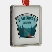 Cardinaal Greenway Indiana Metalen Ornament (Rechts)