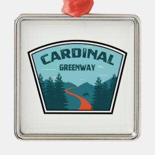 Cardinaal Greenway Indiana Metalen Ornament