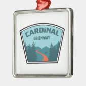 Cardinaal Greenway Indiana Metalen Ornament (Links)