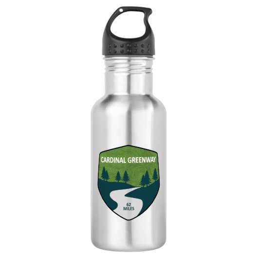 Cardinaal Greenway Indiana Waterfles (Voorkant)
