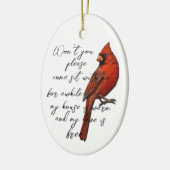 Cardinaal Ornament (Links)