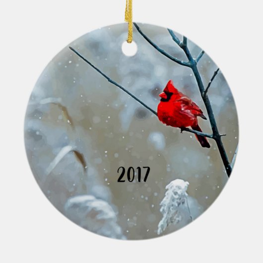 Cardinaal Ornament (Achterkant)