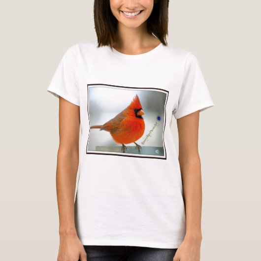 Cardinaal Red Bird T-shirt (Voorkant)