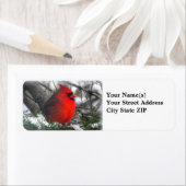 Cardinaal retouradreslabel etiket (Insitu)