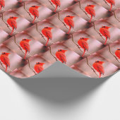 Cardinaal rustprofiel cadeaupapier (Hoek)