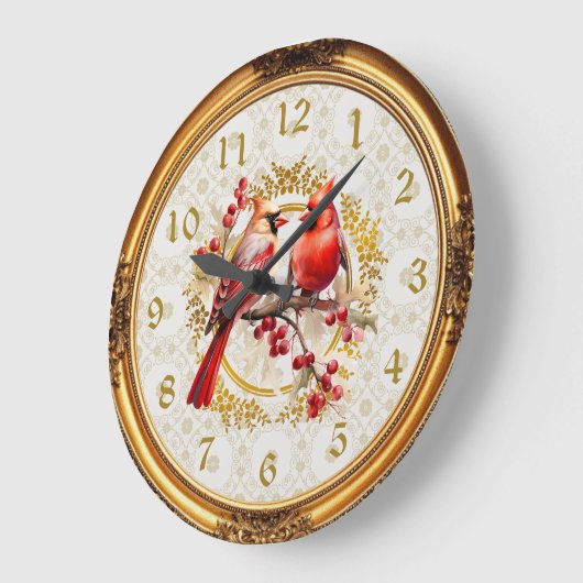 Cardinaal Wall Clock Grote Klok (Hoek)
