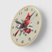 Cardinaal Wall Clock Ronde Klok (Hoek)
