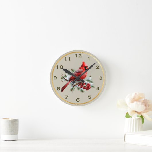 Cardinaal Wall Clock Ronde Klok (Huis)