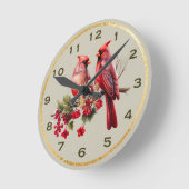 Cardinaal Wall Clock Ronde Klok (Hoek)