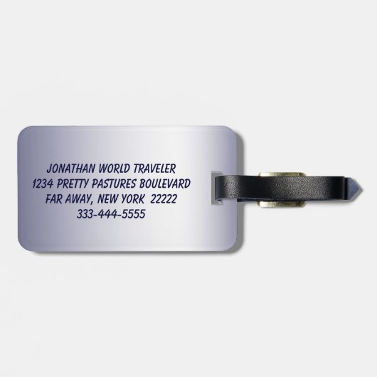 Cardinal Bagagelabel (Achterkant horizontaal)