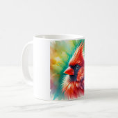 Cardinal Bird 300724AREF129 - Watercolor Koffiemok (Voorkant links)