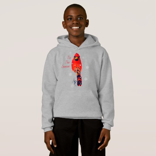 Cardinal Bird In Snowfall (Voorkant volledig)