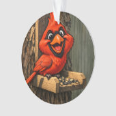Cardinal Caricature Ornament (voorkant)
