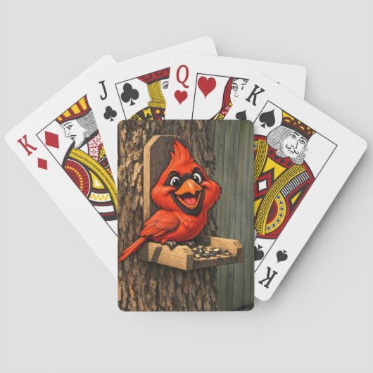 Cardinal caricature  pokerkaarten (Achterkant)