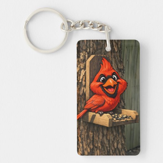 Cardinal Caricature Sleutelhanger (Voorkant)