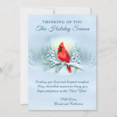 Cardinal Christmas Sympathy Condolence Holiday  Kaart (Voorkant)