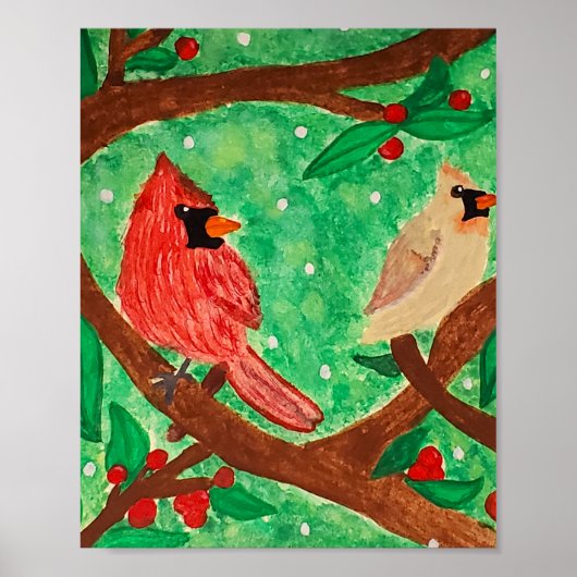 Cardinal Friends  Poster (Voorkant)