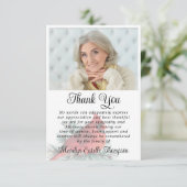 Cardinal Funeral Thank You 2 Photos Memorial Bedankkaart (Staand voorkant)