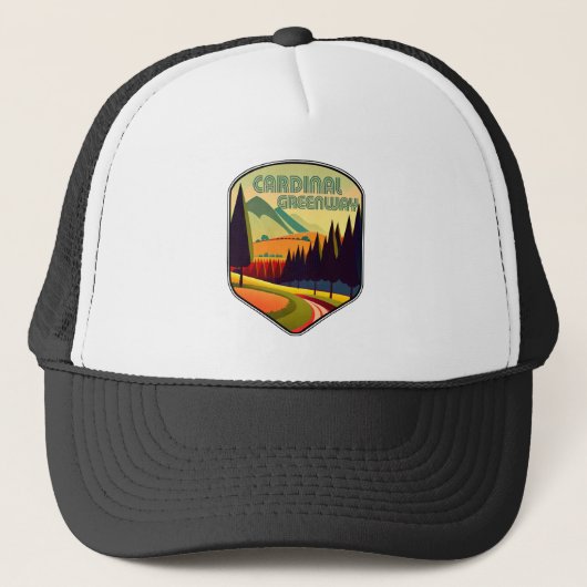 Cardinal Greenway Indiana Kleuren Trucker Pet (Voorkant)