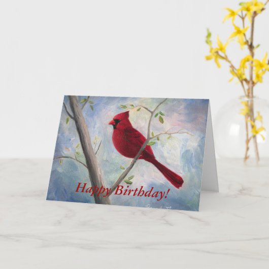 cardinal kaart (Gele Bloem)