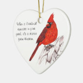 Cardinal Keramisch Ornament (Links)