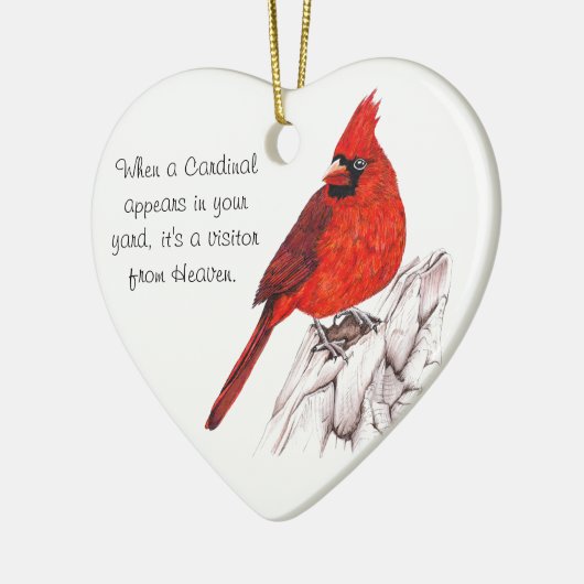 Cardinal Keramisch Ornament (Links)